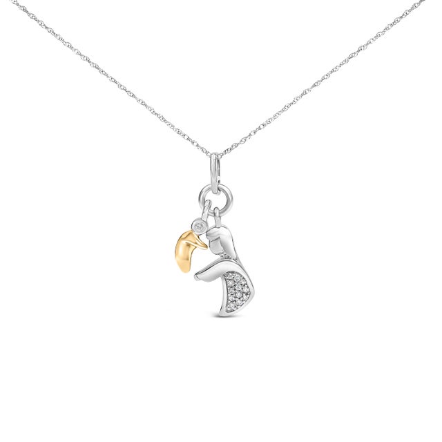 Celebrating the tender, everlasting bond between mother and child, this exquisitely crafted pendant necklace radiates...