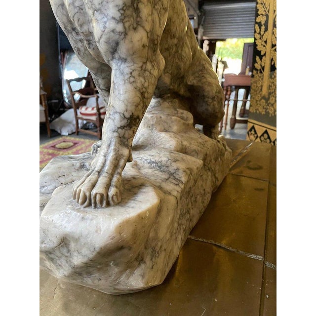 Marble Panther Sculpture from Garnier For Sale - Image 6 of 10