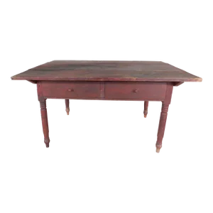 Antique 19th Century Tavern Work Dining Table
