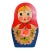 Vintage Hand-Painted Matryoshka Wooden Wall Hook Rack For Sale