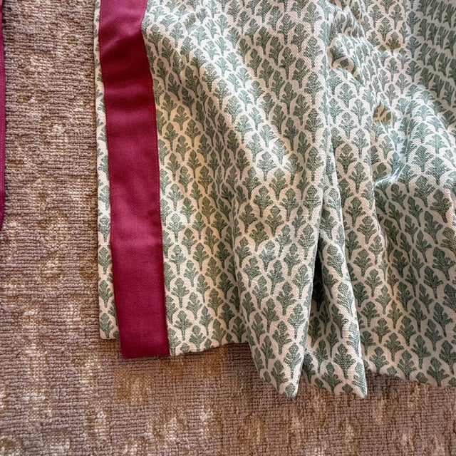 Pair Charming Block Print Panels with Trim; 2 pair available These are the absolute cutest panels! These are Lacefield...