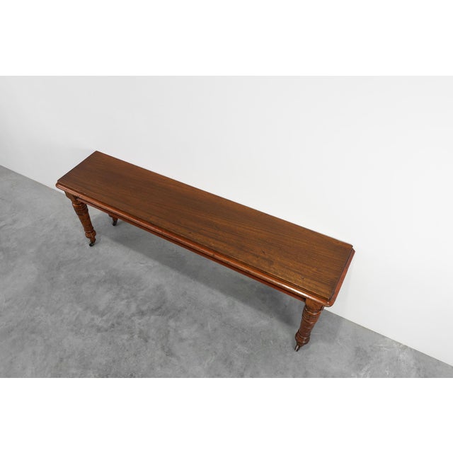 Wood Large William IV Walnut Console Table, United Kingdom, 1840s For Sale - Image 7 of 13