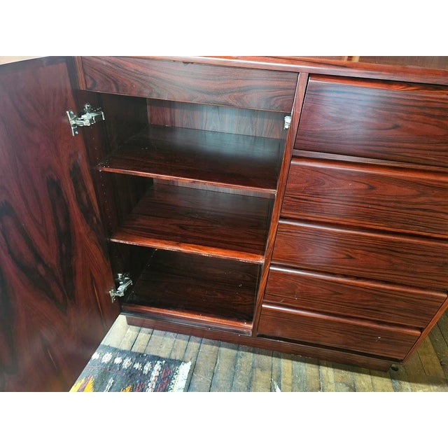 Vintage Mobican Danish Modern Style Rosewood Gentleman's Chest For Sale - Image 10 of 10