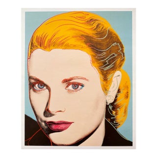 Andy Warhol Estate Vintage 1989 Pop Art Lithograph Print " Grace Kelly " 1984 For Sale