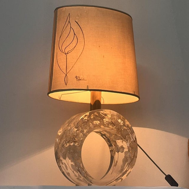Sculptural Acrylic Glass Table Lamp, Italy, 1970s For Sale - Image 4 of 8