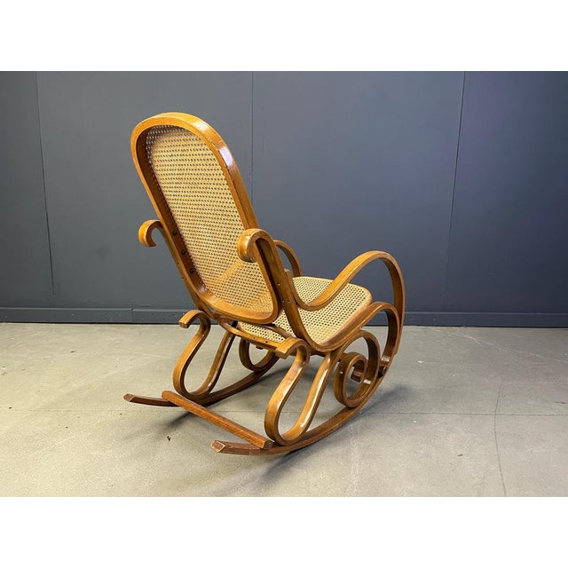 Brown Vintage Thonet Rocking Chairs, 1960s For Sale - Image 8 of 13