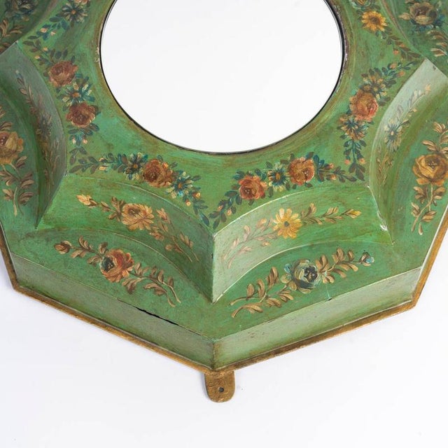 Napoleon III Wall Mirror in Painted Sheet Metal, 19th Century For Sale - Image 3 of 5