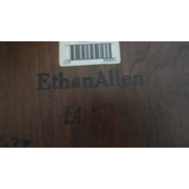 Brown 1980s Ethan Allen Georgian Court Corner Cabinet Cherry Finish 225 For Sale - Image 8 of 9
