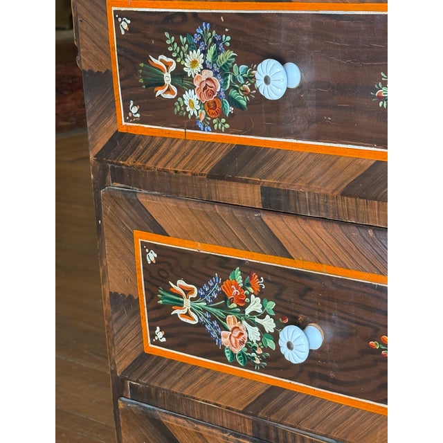 Folk Art 1900-1909 Eastern German Folk Art Marriage Chest For Sale - Image 3 of 17