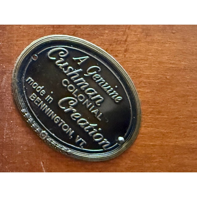 Twin Size Cushman Colonial Cherry Wood Bed Frame For Sale - Image 11 of 12