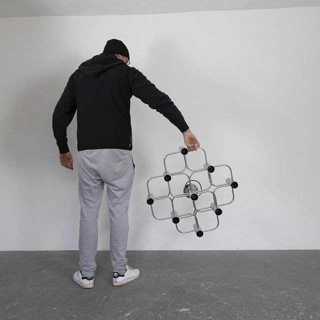 Sciolari 9-Light Chandelier, 1970s For Sale - Image 9 of 10