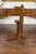 Wood English 1870s Oak Tilt-Top Table with Turned Pedestal and Tripod Scrolling Feet For Sale - Image 7 of 9