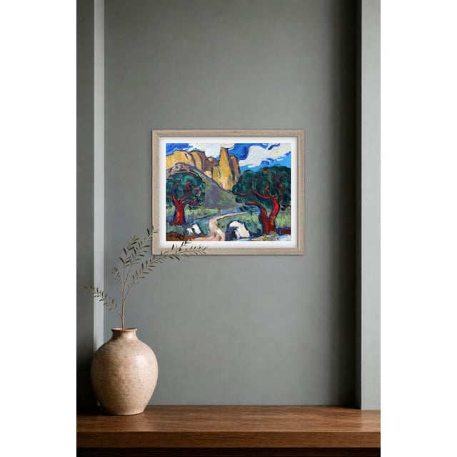 Guardians of the Canyon Path 11 x 14 oil on linen panel Signed Haas Unframed. Frames shown are sample only. Infuse your...