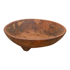 Petite Hand-Carved Grain Scoop Bowl