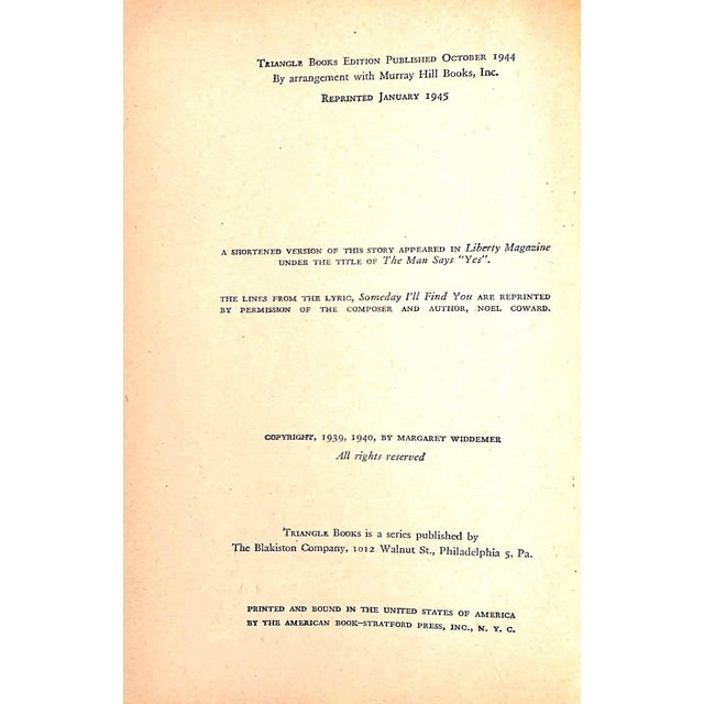 "Someday I'll Find You" 1945 Widdemer, Margaret For Sale - Image 4 of 6