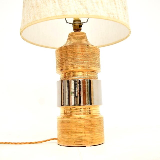 Vintage Italian Ceramic Table Lamp by Bitossi, 1970 For Sale - Image 6 of 9