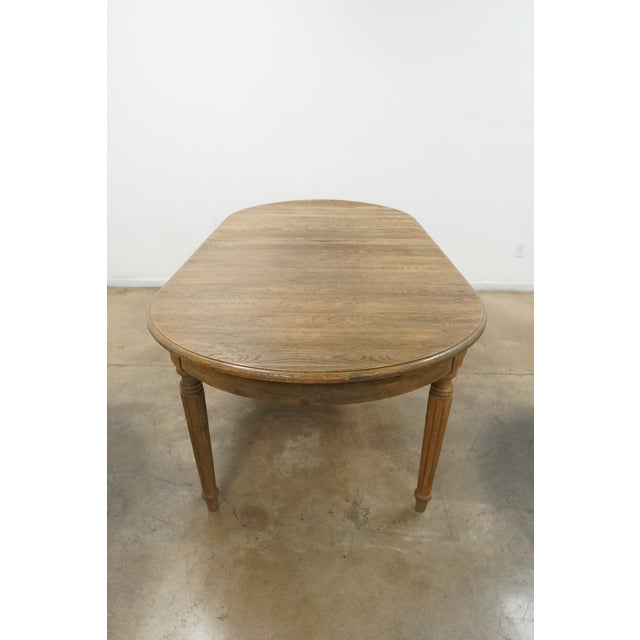 Rh Vintage French Fluted-Leg Extension Dining Table For Sale - Image 12 of 14