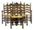 Late 20th Century Early American Ladderback Dining Chairs - Set of 6 For Sale