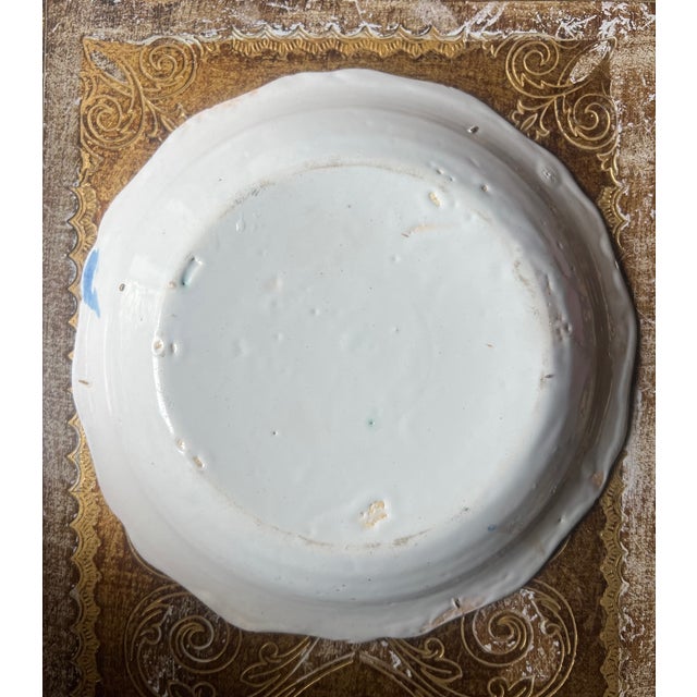 Hand Painted French Plate /Bowl , 19th Century For Sale - Image 11 of 11