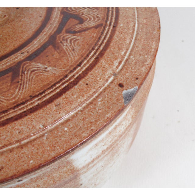 1990s Signed Hand-Thrown Studio Pottery Steam Pot With Lid For Sale - Image 11 of 14