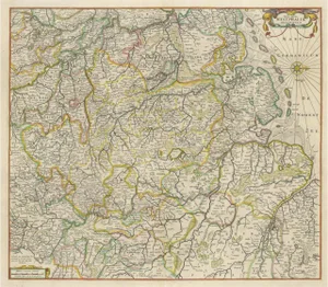 Antique Map of Westphalia