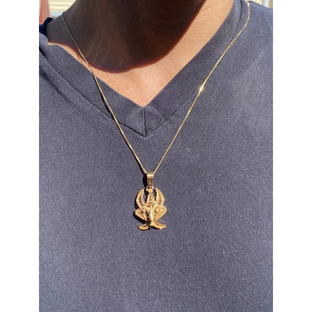 The 137th Street: Yellow Gold Tribal Fertility Necklace For Sale - Image 4 of 4