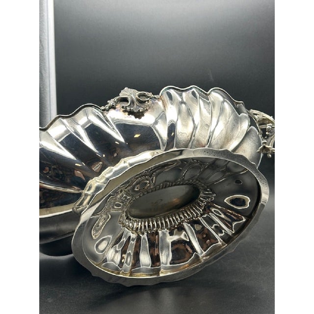 Baroque Style Centerpiece in 800 Silver, Italy, 1950s For Sale - Image 15 of 16