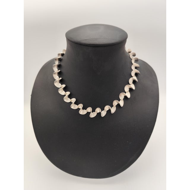 1990s Handmade Necklace in 925 Sterling Silver from Tezer, 1990s For Sale - Image 5 of 5