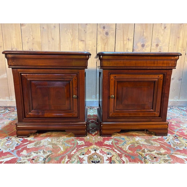 Louis Philippe Style Bedside Tables, Set of 2 For Sale - Image 12 of 12