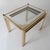 Vintage Nesting Coffee Tables in Gold-Tone Metal and Mirror, 1970s, Set of 3 For Sale - Image 11 of 12