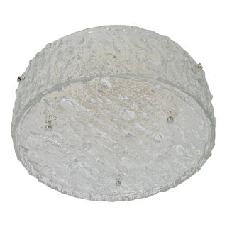 Murano Glass Flush Mount in the style of Kaiser, Germany, 1960s For Sale