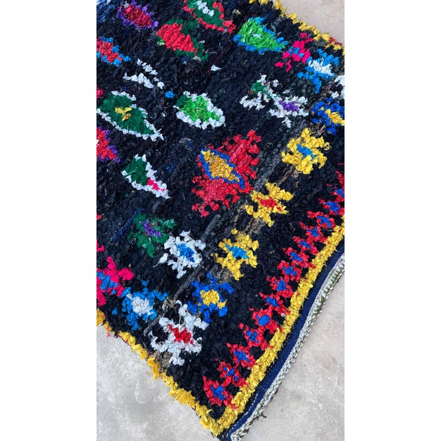 1980s Moroccan Colorful Vintage Rug - 4'2" X 7'5" Ft For Sale - Image 4 of 8