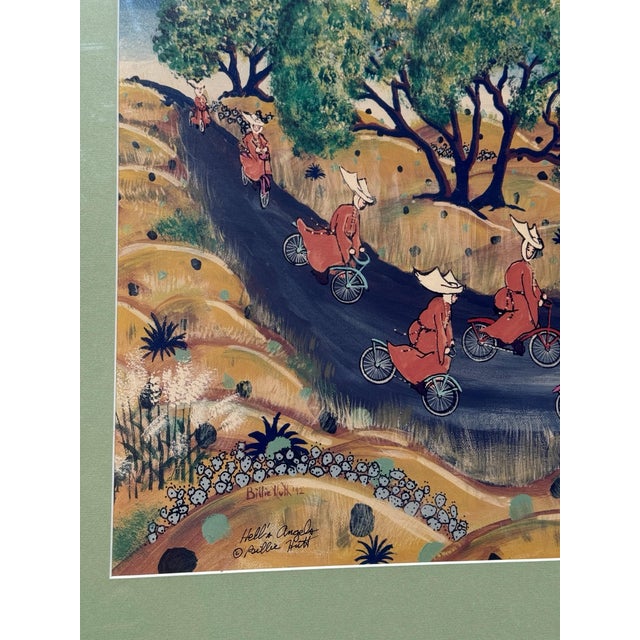 1990s 1990s Hells Angels Signed Print by Artist Billie Hutt (American, 1927 - 2007) For Sale - Image 5 of 7