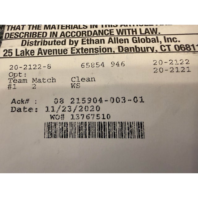 Contemporary Ethan Allen Build a Sectional Armless Loveseat For Sale - Image 3 of 12