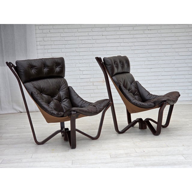 Norwegian Viking Lounge Chair by Jim Myrstad, 1970s For Sale - Image 16 of 18