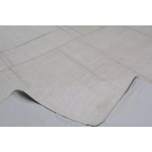 Turkish Handmade Vintage Turkish Patchwork Hemp Flatweave Kilim Rug, 10'x14' For Sale - Image 3 of 6