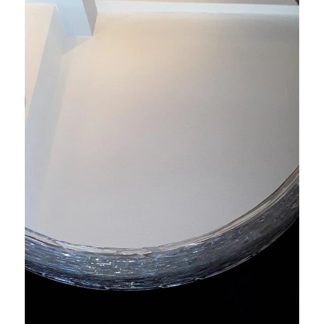 Illuminated Round Vintage Bathroom Mirror, 1980s, in Good conditions. Designed 1980 to 1989 This piece has an attribution...