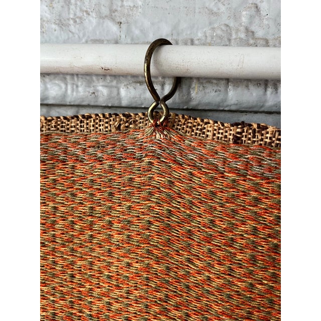 Vintage French Medieval-Style Farmhouse Wheat Harvest Square Wall Tapestry For Sale - Image 12 of 12