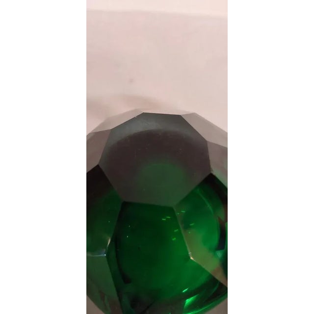 Glass Crystal Bowl, Italy, 1980s For Sale - Image 7 of 9