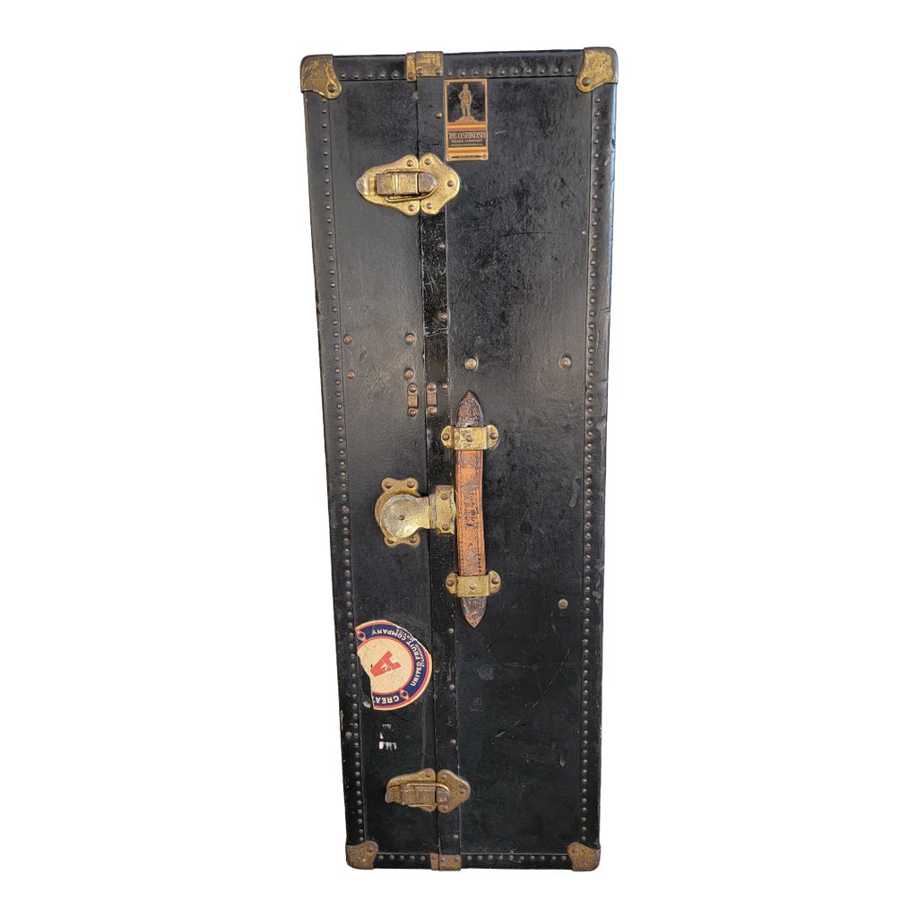 1930s Oshkosh Fitted Wardrobe Steamer Trunk | Chairish 
