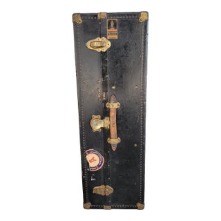 1930s Oshkosh Fitted Wardrobe Steamer Trunk For Sale