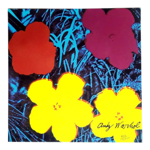 1986 Carnegie Museum of Art After Andy Warhol "Poppy Flowers" Lithograph