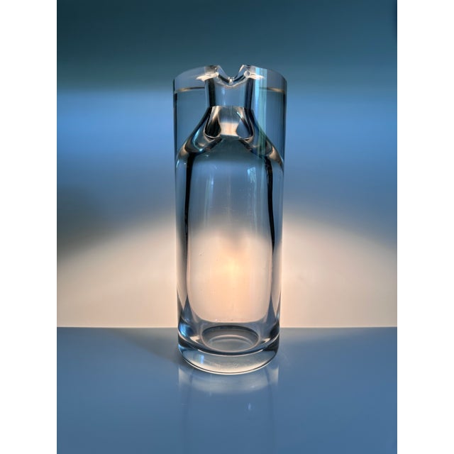 Postmodern Single Flower Glass Vase with Inserted Bottle Shape and Pour Spout, Germany, 1970s For Sale - Image 8 of 8