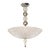 Murano Glass and Chrome Chandelier, Italy 1970s For Sale