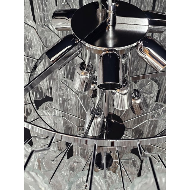 2000 - 2009 Vintage Murano Glass Cylindrical Tubes Chandelier in the style of Barovier, Venice, Italy, 2007 For Sale - Image 5 of 18