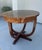 Late 20th Century Sculptural Art Deco Style Burl Wood Center Table With Radial Sunburst Top For Sale - Image 6 of 9