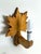 Swedish Hand-Carved Maple Leaf Wall Lamp with Sisal Shade, 1950s For Sale - Image 6 of 13