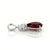 Metal Natural Garnet Pear Cut Exquisite Pendant, January Birthstone Pendant For Sale - Image 7 of 7