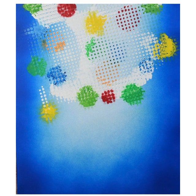 2010s Maryline Beauplet-Dornic Original Abstract Painting Signed Contemporary French “Cross Ii” For Sale - Image 5 of 10