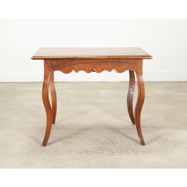 18th Century Country French Provincial Walnut Writing Desk For Sale - Image 17 of 18